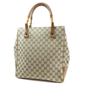 Gucci Monogram GG Handbag Canvas Leather